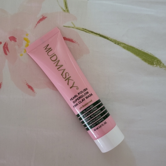 MUDMASKY® Pearl Polish Super Glow Pink Clay Mask - Picture 2 of 3
